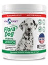 Planeta Vital - Flora Dog Powder Suplimentul Probiotic cu 20 de miliarde de culturi și 10 Strains, Potenta Inalta Imune și Digestive Suport Probiotice pentru câini, 7.84 oz., 222 Grams, 60 Serviri