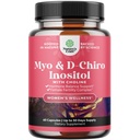 Myo-Inositol & D-Chiro Inositol Supliment pentru femei - Supliment colină pentru a reglementa ciclu menstrual, Fertilitate şi echilibru hormonal - Femei Hormon Balance Capsule cu Myo & D-Chiro - 60 Caps