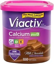 Active Max Formula Calciu +Vitamina D3 Supliment pentru sanatate osoasa ciocolata cu lapte, 100 Chews moale - 6 Pack