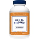 Vitamina Shoppe Multizyme - ajută la susţinerea digestia şi absorbţia proteinelor, carbohidraţilor şi grăsimilor (300 comprimate)