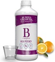 Comoara B ingropata completa - Complex de vitamina B lichida cu metilCobalamină B12 & metilFolat B9, Biotina, B1, B2,B3, B5, B6, Lichid & Sugar-Free, Femei si barbati, Cupa de dozaj pentru masurare