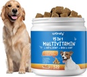 15-in-1 Dog Multivitamine Suplimente - caine Multivitamine Chewable - Imunitate, Digestia, Suport Comun si Heart Health pentru Piele, Coat Heart, Sistemul imunitar - pentru toate vârstele Toate Rasele (120 conte)