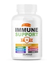 SIRUNES Immune Booster - Imunity Support Multivitamine - Vitamina C și D3, Elderberry, Zinc, Echinacea, Ginger, Turmeric - Antioxidant, Energie și Vigor, Brain Boost ( Capsulele de sprijin imun)