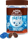 Bună ziua Ciocolata Melatonina pentru copii [50 Count] - Fair Trade Ciocolata non-GMO cu musetel si Melatonina 1 mg - Toddler Melatonina, copii de somn natural de ajutor pentru vârstele 3 și Up