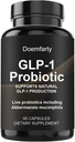 60 PCS GLP-1 Probiotic - AVU Multi-Strain Probiotic + Prebiotic, Natural Support GLP-1 Producție, Lansare întârziată, Terța parte testat, pentru bărbați și femei 60 Serviri (Pachet de 1) V7