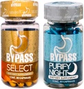 Generic Bypass Duo Select & PURIFY - Quemá grasa de día y de Noche (Select 30caps) - (purifică 60caps), Blue and Gold