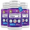 Genex Formulas 1500mg Resveratrol cu BioPerine pentru absorbţie (3 ambalaj) 