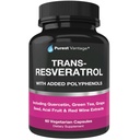 Suplimentul Resveratrol - potent 1400mg Formula cu Trans Resveratrol, Querbetin, Seminte de struguri, Ceai verde, Acai si extract de vin rosu - 60 Capsule vegetale