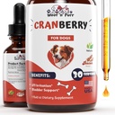 Cranberry Supliment pentru câini - Dog UTI Tratamentul - Dog Cranberry Supliment - Cranberry pentru câini - Dog UTI Cranberry - Dog UTI - UTI Tratamentul pentru câini - UTI Câini - 1 fl oz - Aroma de bacon