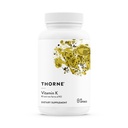 THORNE - Vitamina K - Vitamine K1 și K2 (ca MK-4 și MK-7) Supliment - Suportă oase puternice* - Ingrediente studiate clinic - Gluten, lactate și soia-free - 60 Serviri