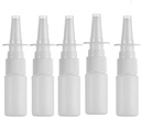 20ML alb gol din plastic spray nazal Sticle pompa pulverizator nas mist spray flacon reîncărcabil pentru aplicații de spălare apă salină pachet de 5