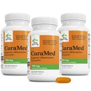 Terry Natural Curamed 750 mg - Antioxidant Supliment pentru Creier & Heart Health - Supliment cu Complex Curcumin de înaltă calitate - Rinichi, Liver & Imune Health Support - 120 Softgels (Pachet de 3)