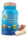 Probiotice cu enzime digestive si prebiotice pentru femei si barbati - 3-in-1 Vegan Probiotic Complex Multi Enzime Probiotice pentru sanatate Gut - Absorbtie maxima capsule intarziat-Release