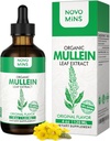 Mullein Leaf Tincture - Lung Cleanse - Vegan Lung Detox - Dezintoxicare respiratorie și picături de sprijin imun - Extras lichid suplimentar natural 4 fl.oz. Clorofilă