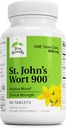 Terry Natural St John's Wort 900-60 comprimate - Oferă o doză clinică completă - non-GMO, Vegan, Gluten gratuit - 60 Servings