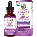 MaryRuth Organics USDA Organic Elderberry Picături lichide pentru copii 