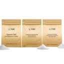 Ingrediente originale pure Bicarbonat de potasiu, Clorura de calciu, & Epsom Salt Bundle, (1lb) Alimente sigure, Curățare și gătit