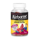 Aeroborne 750mg Vitamina C Gume pentru adulți, Supplement de sprijin imunitar cu antioxidanți puternice vitamine A C & E - 63 Gume, aromă de rodii afine