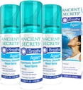 SECRETE ANCIENTe Spray nazal saline - respirație din nou Hypertonic Seawater Spray Nasal, Alergia & Sinus Relief, Congestie nazală Moisturizer, 3.38 Fl Oz (Pachet de 3)