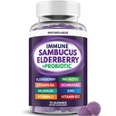 Elderberry Gummies Immune Support, Daily Support for Kids and Adults*, with Sambucus Elderberry, Zinc, Vitamina C, D3, B6, B12, Plus - Dietary Supplement - 70 Count