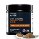 Patru Leaf Rover Seven Shrooms - Organic Mushroom Supplement for Dogs - Veterinarian Formulated Whole Mushroom Extract