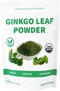 Chérie Sweet Heart Organic Ginkgo Biloba Leaf Powder, Filler Free, Fără OMG-uri, Vegan Friendly (8 Ounce)