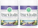 Green Foods True Vitality Plant Proteine Shake, Vanilla, 25.2 Ounce (Pachet de 2)