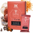 Bar de Wise Adaptogen Mushroom Nutrition Bars cu Reishi, Lions Mane & Ashwagandha, Organic Vegan & Gluten Free Snacks for Natural Focus, Energy & Imunity Support, Chocolate Cherry Flavor, 12 Conte