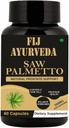 Saw Palmetto Extract capsule pentru bărbați și femei 500mg 60 Veg capsule, par natural de creștere pentru bărbați și femei - (Pachet de 1)