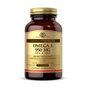 Solgar Triple Putere Omega 3 950 mg - 50 Softgels - Susţine sănătatea articulară şi cutanată - non-GMO, gluten gratuit, lactate gratuit - 50 Serviri