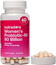Femei Probiotice pentru sanatate digestiva, 50 Miliarde CFU 16 Trandafiri, Feminina de sprijin sanatate pentru guta, PH echilibru, tract urinar si digestia, 60 Capsule