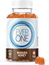 Ever One Manuka Honey New Zealand Gummies - Natural Immune Supplement - Vegetarian, Gelatină gratuit - Delicious Mandarin Aroma de Imunitate Gummy Vitamine