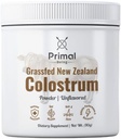 Primal Being Grassfed Beef Colostrum - Suporte Immune Function, Gut Health, Hair, Anti-Aging, Athletic Performance, Recovery - 90 Grams pudra neflavorat, 3000 mg per Serving