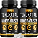 (2 ambalaj) Tongkat Ali Fadogia Agrestis pentru bărbaţi Supliment, sex masculin oxid azotat Booster Longjack Tongkat Ali Extract praf Vitamine Test Pompa fluxul de performanţă Tongkat-Ali pentru femei (120 capsule)