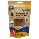 Yogi Super Foods Maca Proteine Baruri cu Cacao pentru energie sanatoasa - brut, Vegan, Gluten gratuit, Glycemic scăzut Superfood Snack Baruri alimentare cu proteine de plante, pulbere de cacao & Granola - 4 Baruri