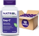 Natrol Easy-C sprijină sănătatea imună cu vitamina C şi bioflavonoizi, Bios Vegi Capsule, 500 mg, 120 Conte (Pachet de 12)
