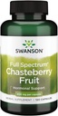 Swanson Chasteberry Fruit - Suplimentul vegetal Promovarea sanatatii femeii & Menopauza si suport menstrual - Poate sprijini echilibrul si sanatatea pielii - (120 capsule, 400mg fiecare)