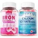 Citrat de calciu 1000 mg Gume umplute + Bisglicinat de fier 26mg