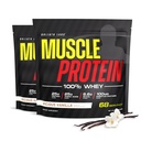 COLOSSAL LABS Muscle Whey Proteina arovă pulbere de proteine, 25,000 mg Aminoacidi / Serving, Rece Filtrat (Packing May Vary) (10 lira (Pachet de 2, Vanilie)