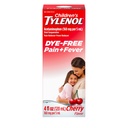 Tylenol pentru copii suspensie orală lichid Durere Relieiver & Fever Reductor cu Acetaminofen, Aspirină-, Ibuprofen-, Sirop de porumb mare Fructos- & Dye-Free, Cherry, 4 Fl. Oz