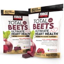 Bundle of Force Factor Total Sfecle Ultimate Heart heart heart health support Howlood support Chews with CoQ10, Beet Root Powder, Seed Seed Extract, Blood Pressure Supplement for Circulation & Blood Flow, 120 Soft