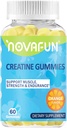 Creatine Suplimente, 1500 mg Creatină Monohidrat pentru forţă musculară, rezistenţă, performanţă antrenament, vegetariană & Gluten-Free, Orange Flavor, 60 Conte
