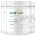 DigestSync Digestion Supplement for Gut Health - Natural Powder for Digestive Support, Blooting Relief for Women & Men, 100% Natural Green Powder - 3 Luna de aprovizionare