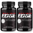 (2 ambalaj) Pastilele maxime pentru bărbați - Capsule maxime pentru bărbați, Formula zilnică completă pentru wellness generală și performanță maximă, Supliment alimentar maxim avansat Edge (120 capsule)