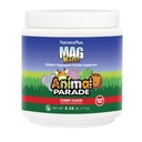 NaturasPlus Parada Animalelor MagKidz, Aroma de cireșe - 0.38 lb - Suplimentul pentru pudra de magneziu pentru copii - Suport de sănătate osoasă și musculară - Gluten gratuit, zahăr fără - 45 Serviri