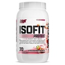 Nutrex Research IsoFit Whey Proteine Powder Instantat 100% Proteine Izolate Whey (30 Servings (Pack of 1), Căpșuni & Cream)