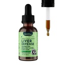 Animale esențiale de apărare hepatică pentru câini și pisici - suport hepatic, Thistle lapte, Dandelion, Supliment lichid, Detox Blend, Curățator de ficat - 2 Fl Oz