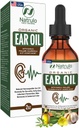 Ulei de ureche organic pentru infectia urechii - picaturi naturale pentru durere de ureche, indepartarea urechii si ceara inotatoare - Copii, Adulti, Baby & Dog Earache Remedy - Picături urechii cu Mullein, Usturoi Made in USA