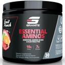Granit Essential Amino Acids Powder for Muscle Recovery and Growth with 10g EAAs and 7g BCAAs - Soy-Free, Gluten-Free, 448g (30 Servings), Fruit Punch Flavor