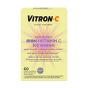 Vitron-C Supliment de fier pentru femei cu vitamina C, pentru producția de celule roșii și suport imunitar, 60 Conte